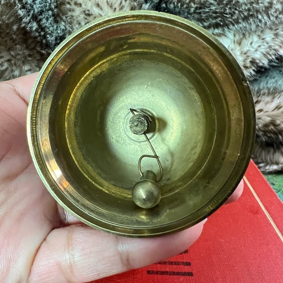 Solid Brass Dolphin Bell, Mystical Sea Irelnd Fungy Rare Vintage 4 3/8” - Picture 5 of 8